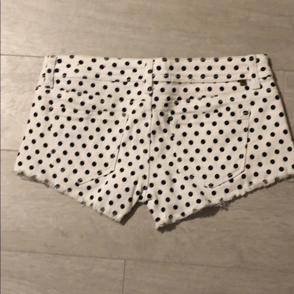 White denim shirts with black polka dots Sz 1 - Picture 3 of 7